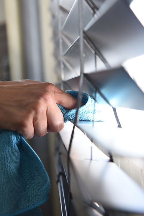Reiniging van raambekleding