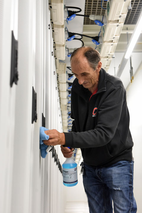 Reiniging van datacenter